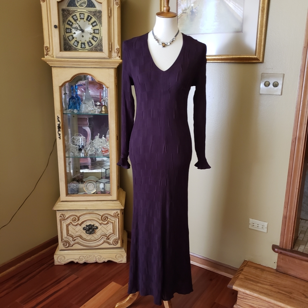 CAROLINE CHARLES LONDON | PLUM MAXI DRESS